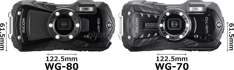 RICOH WG-80」と「RICOH WG-70」の違い - フォトスク
