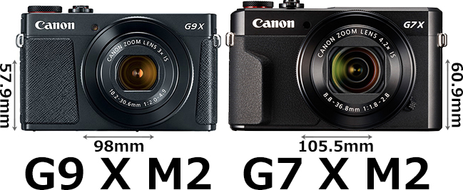 G9 X Mark II」と「G7 X Mark II」の違い - フォトスク