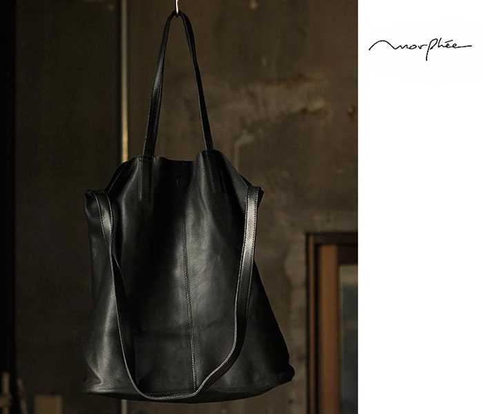 モルフェ Morphee ゴートレザー ラージ トート ブラック 3WAY LARGE