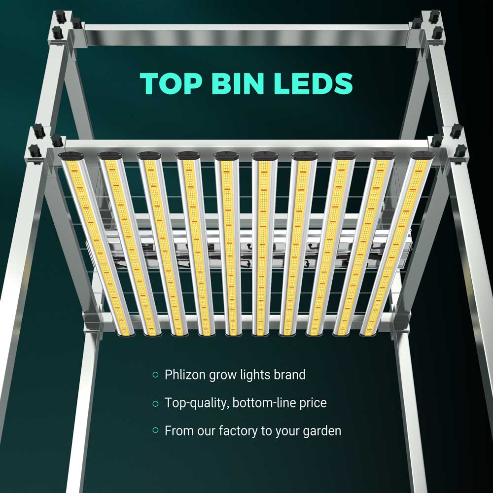 PHLIZON PH-B10 PLUS 800W Full-spectrum+UV/IR Daisy Chain Dimmable