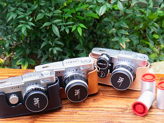 オリンパス ペン F／FT用ヌメ革カメラケース＆ストラップ PEN F