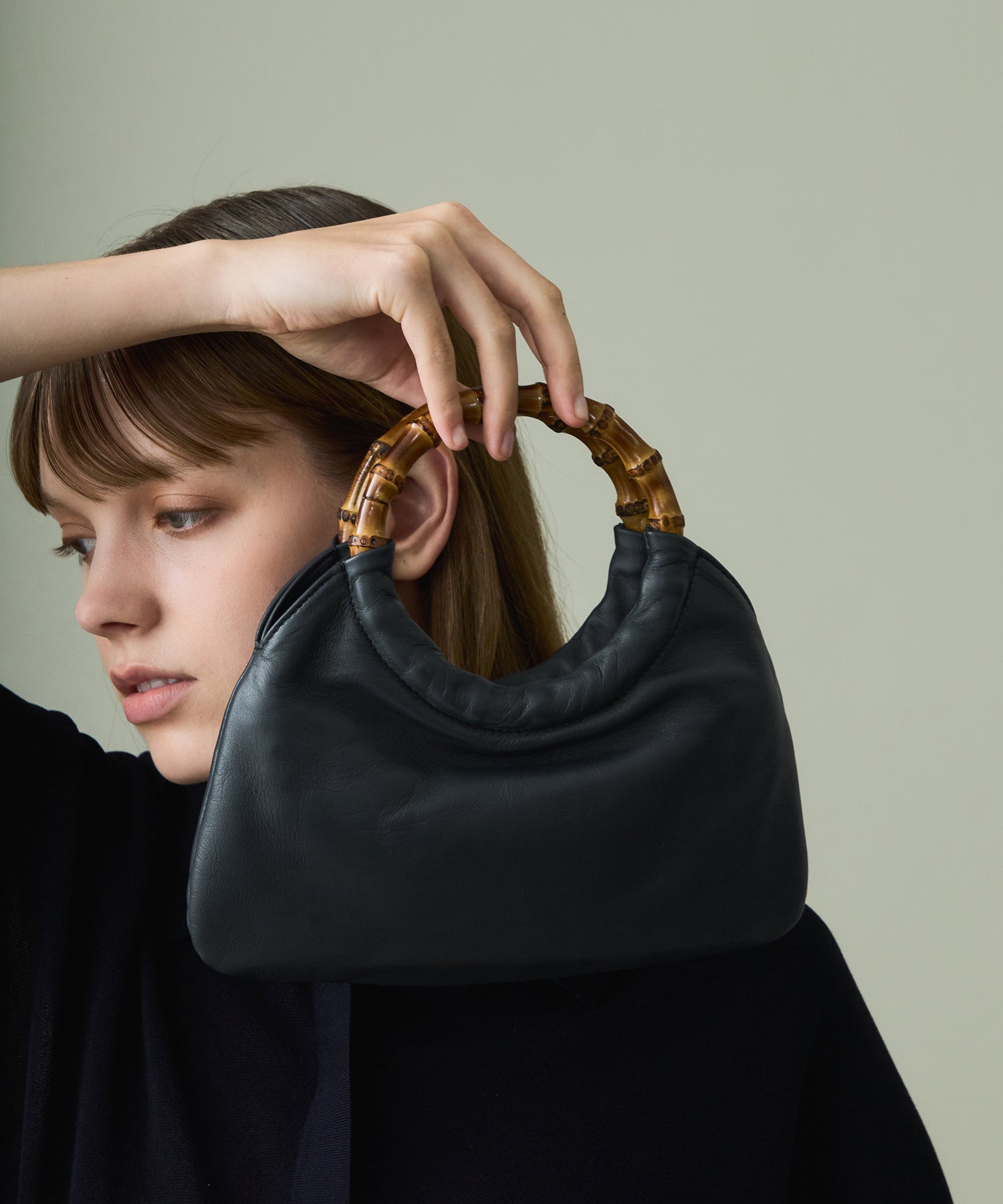 バンブー ハンドル ミニ バッグ|バッグ|PIMENTÉ-ピモンテオンラインストア