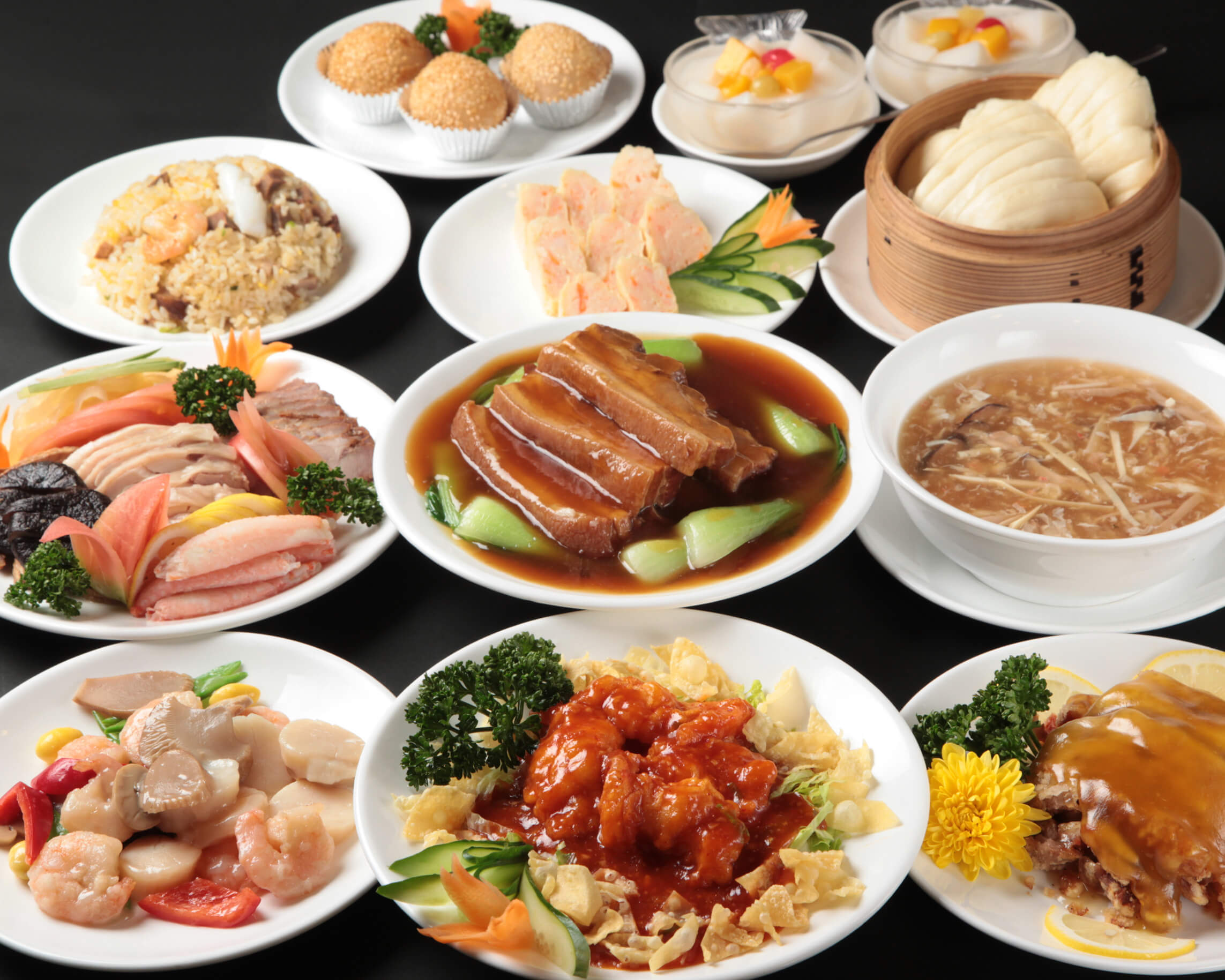 コース料理・一品料理 | 中国料理 品珍酒家 大和店｜個室完備・全250席