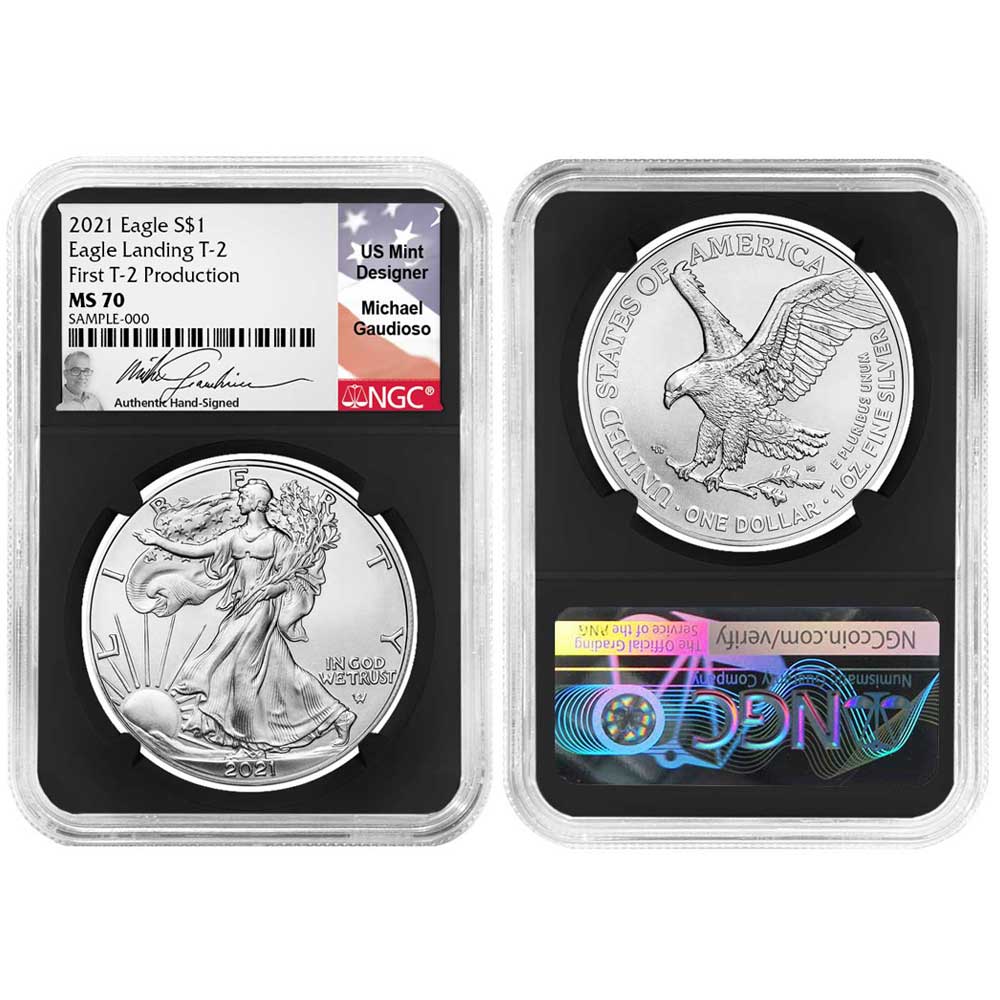 2021 $1 T1 and T2 American Silver Eagle Set Last Day & First Day
