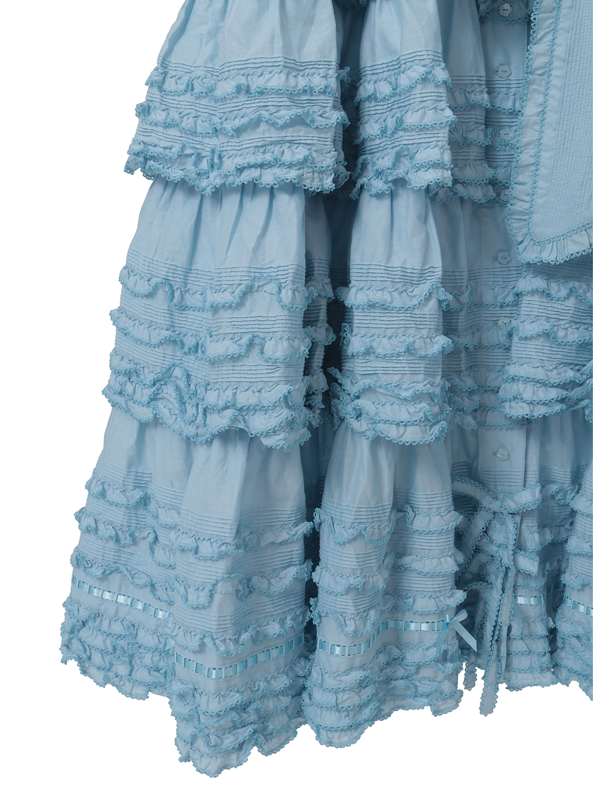 サッシュベルト付きローンフリルワンピース｜ピンクハウスオフィシャル