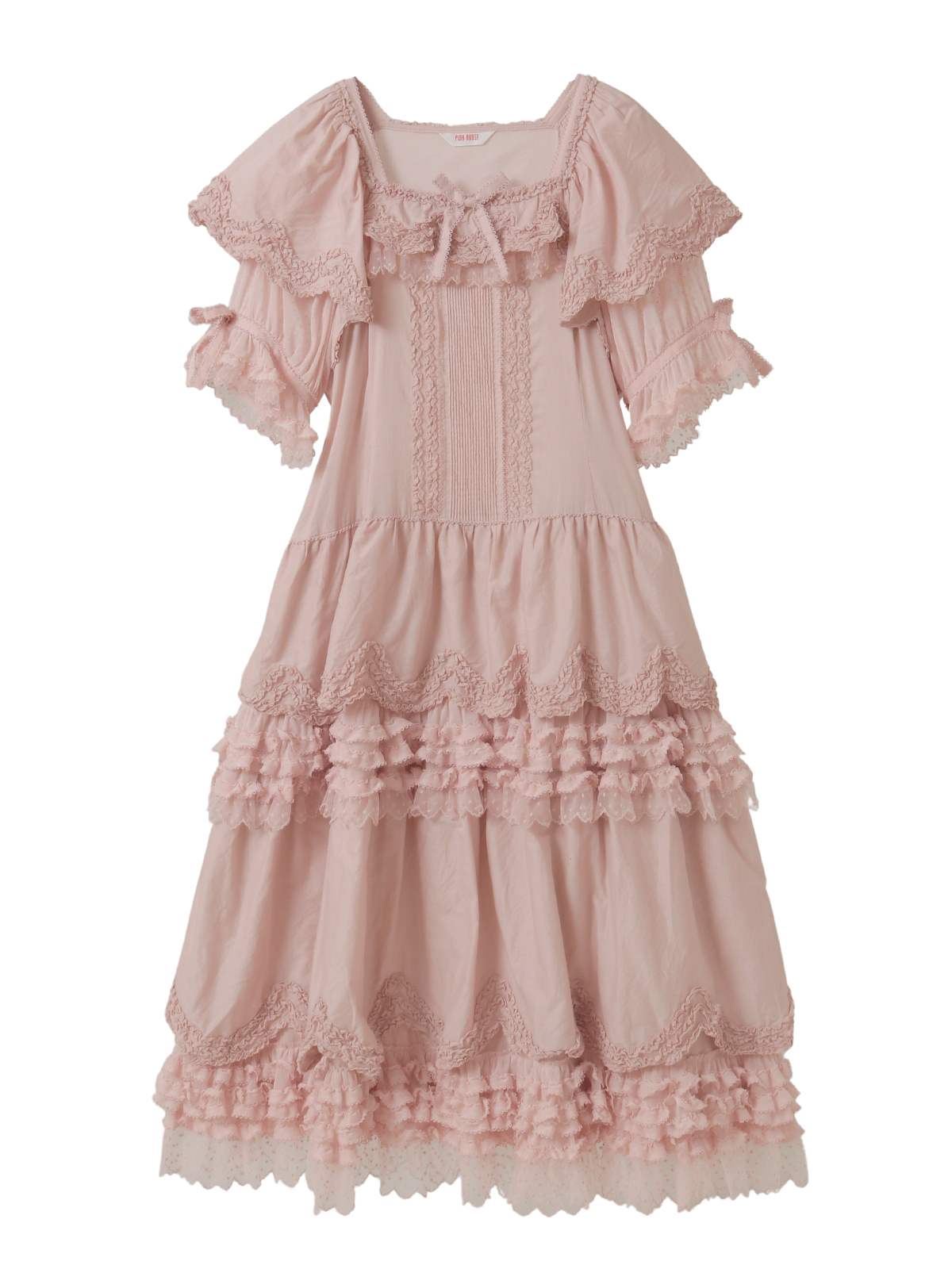 フロッキードットチュール使いワンピース｜ピンクハウスオフィシャル