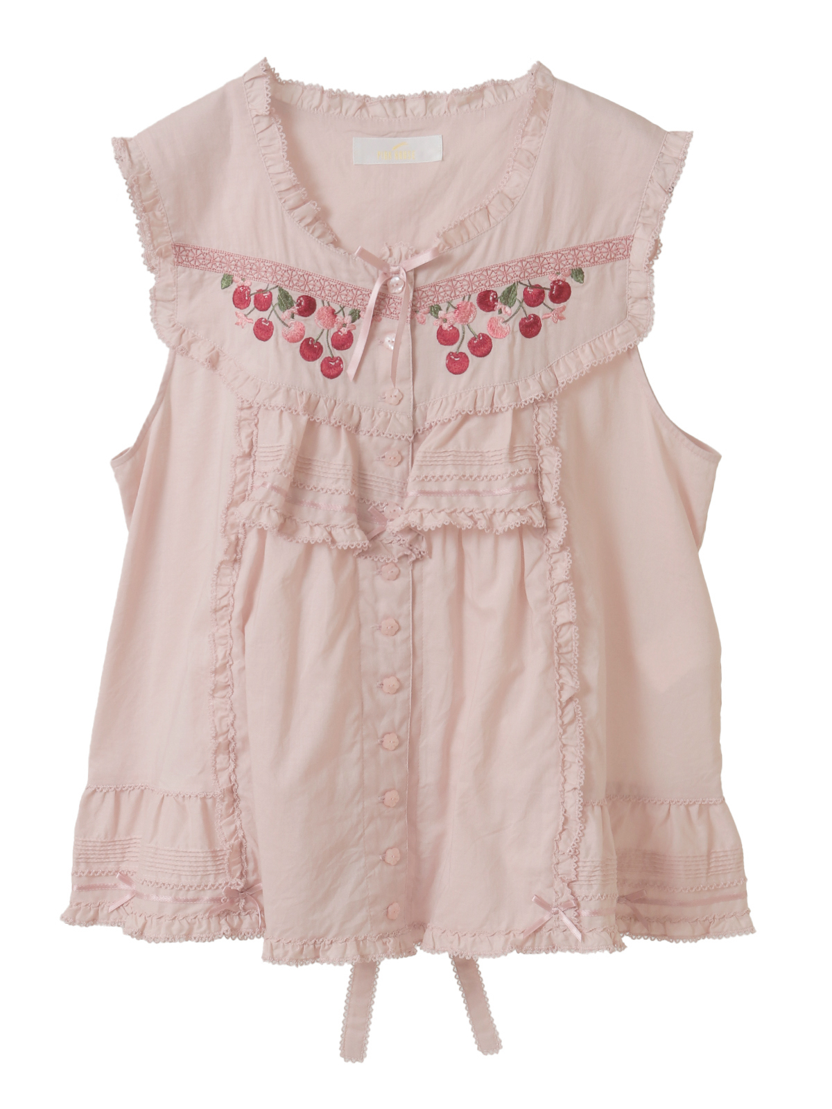 チェリー刺繍使いローンブラウス｜ピンクハウスオフィシャルオンライン