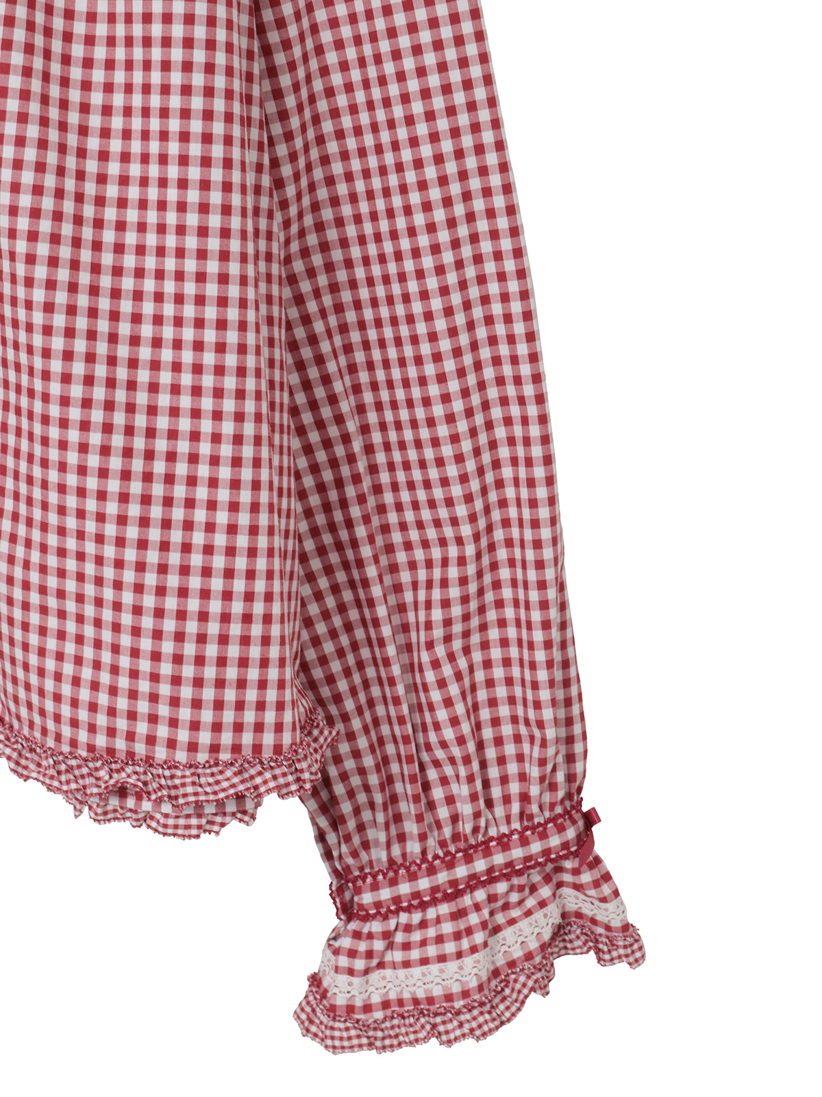 フリル襟付きギンガムチェックブラウス｜ピンクハウスオフィシャル