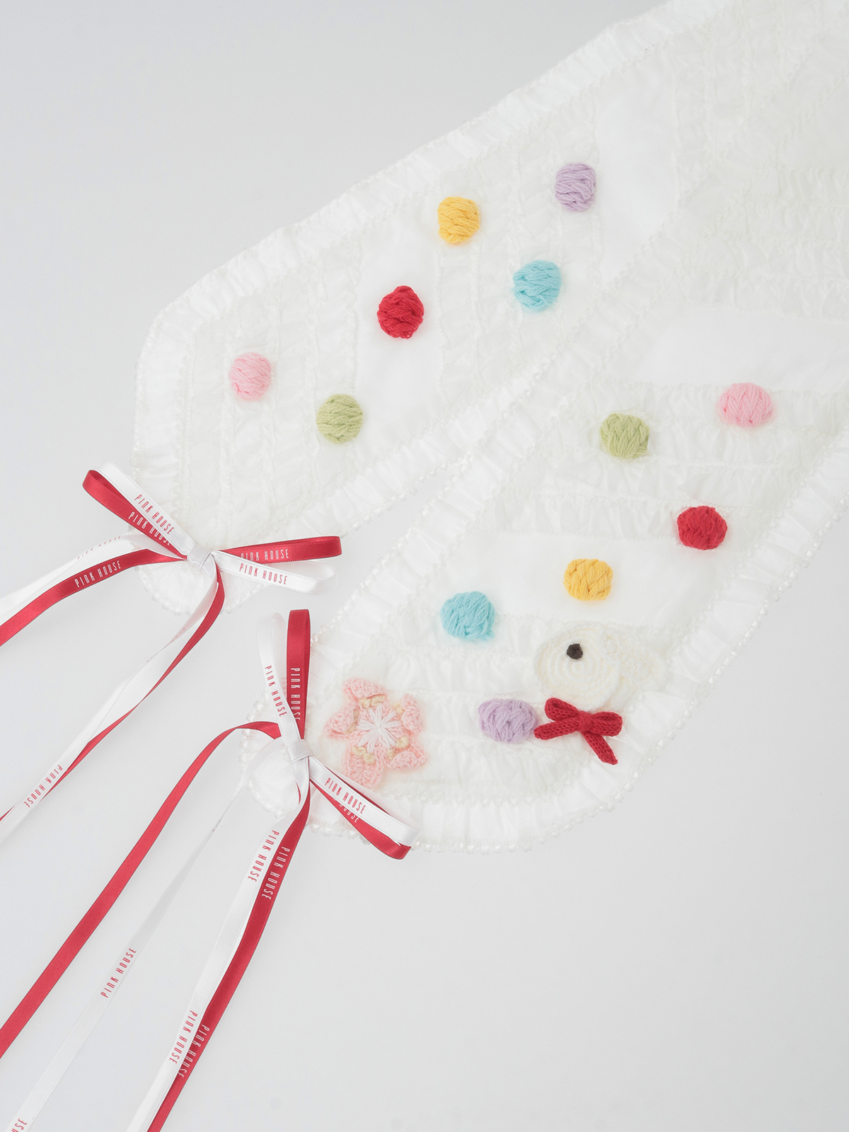 カラフルポップル付きサッシュリボン｜ピンクハウスオフィシャル