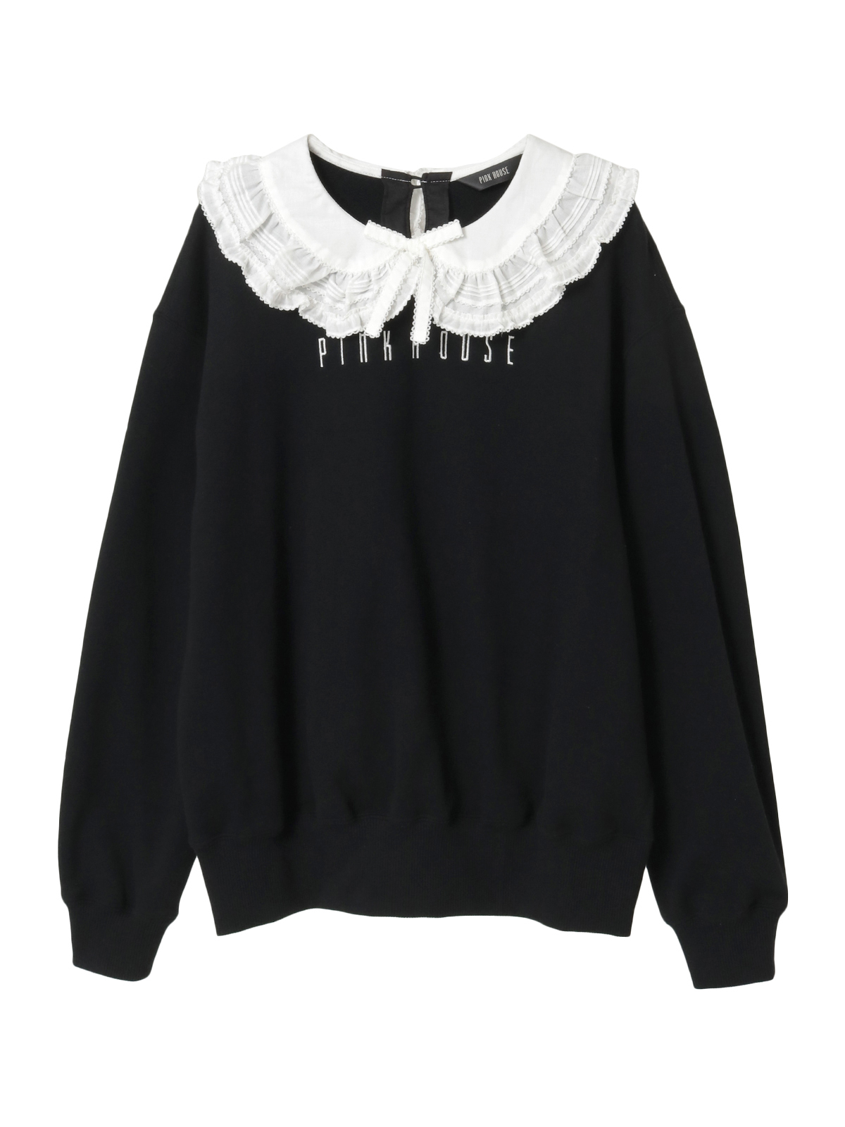 ローン衿付きロゴトレーナー｜ピンクハウスオフィシャルオンライン