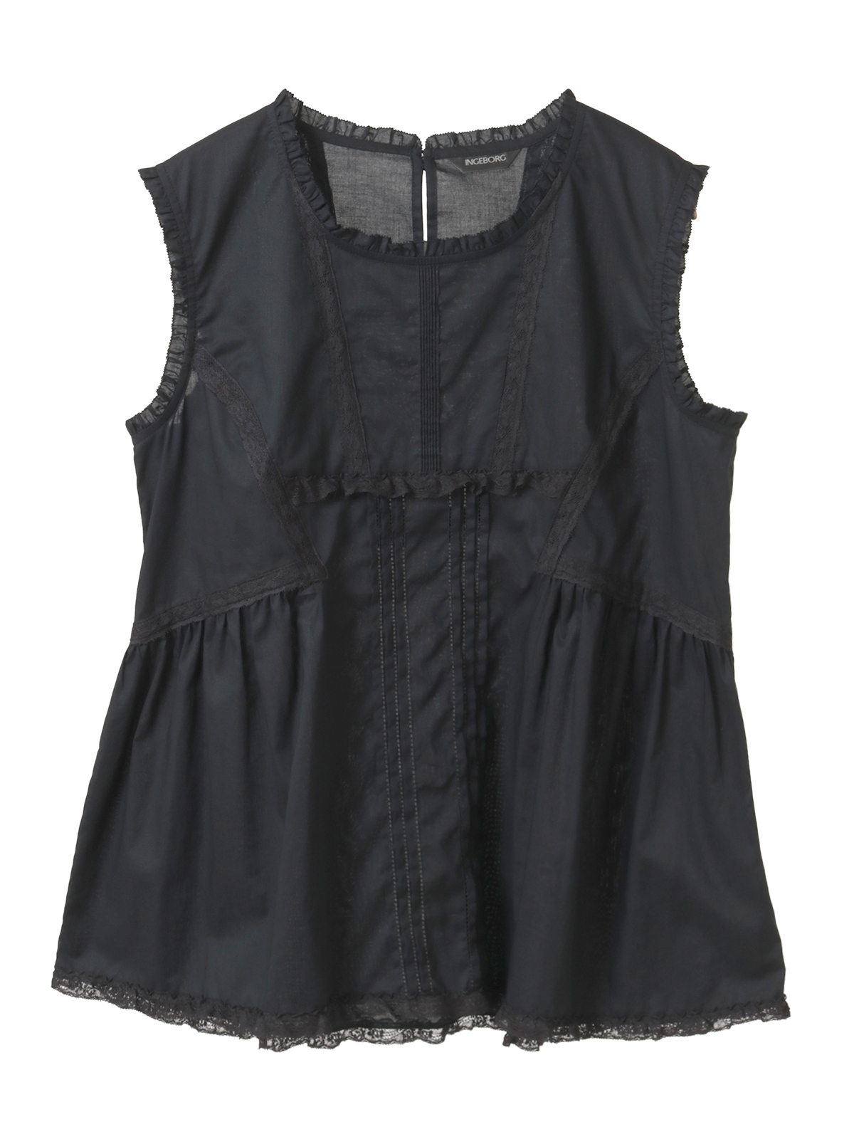 フランス製レース使いコットンローンブラウス｜ピンクハウス