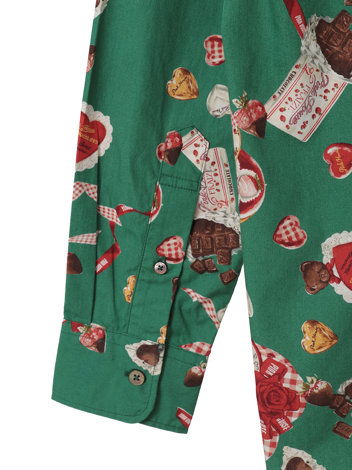 スウィートメモリーズプリントフードブラウス｜ピンクハウス