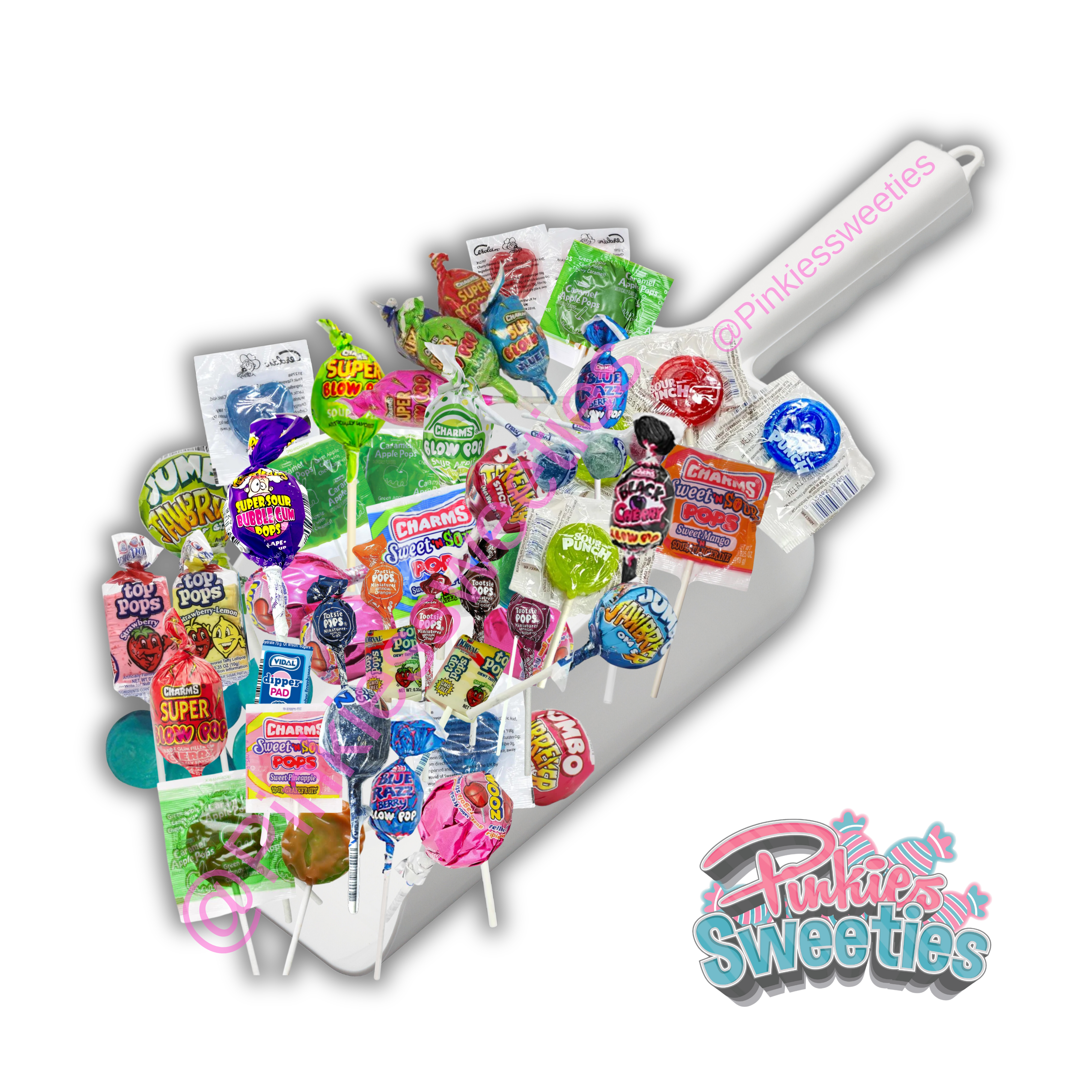 Mega Zoom Bubble-Gum Lollies – Pinkiessweeties