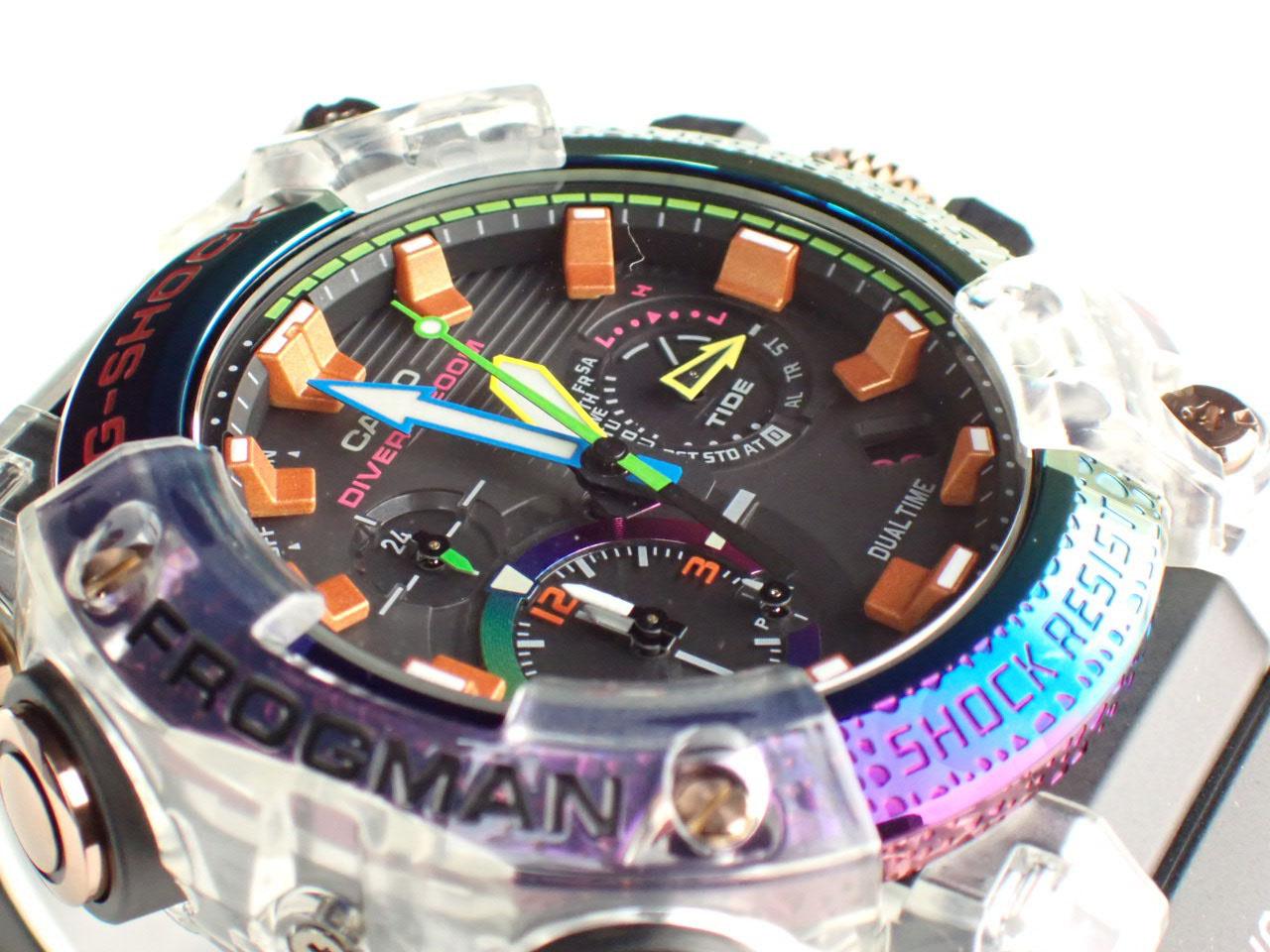 実機レビュー】カシオ G-SHOCK フロッグマン ボルネオ・レインボー