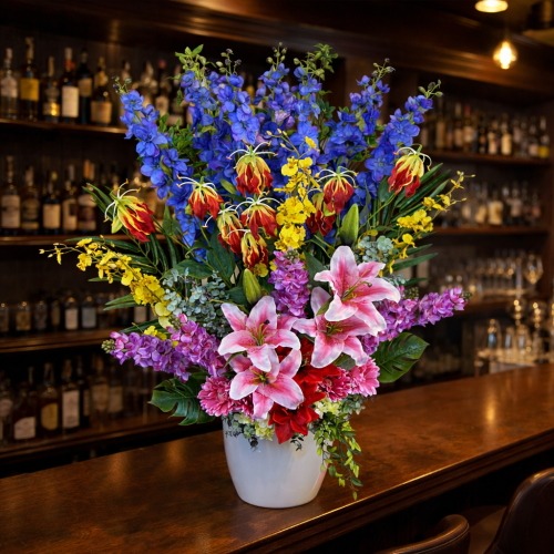 光触媒 造花 フラワーアレンジ795 壇上花タイプ | 移転祝い 開店祝い