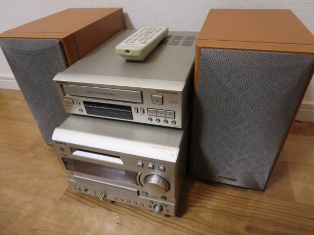 ONKYO カセット/CD/MDコンポフルセットFR-V77 K-V77 D-V77 （ CD