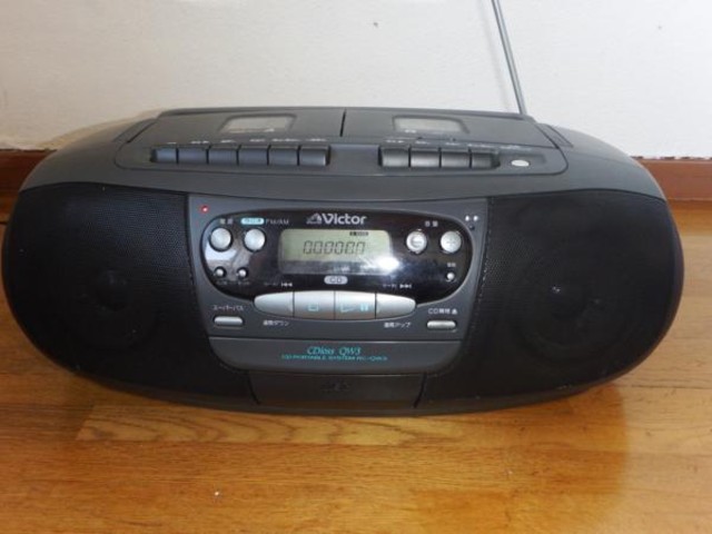 ビクター Victor RC-QW3 CD・ダブルカセットラジカセ （ ラジカセ）の
