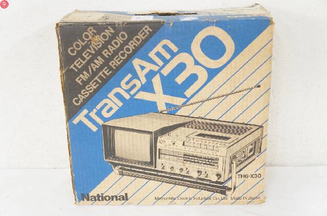 NATIONAL ナショナル TH6-X30 テレカセ ラジカセ カラーテレビ 昭和