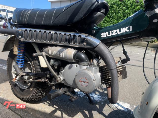 スズキ バンバン90 リヤキャリア付き ホワイト／グリーンオリジナル