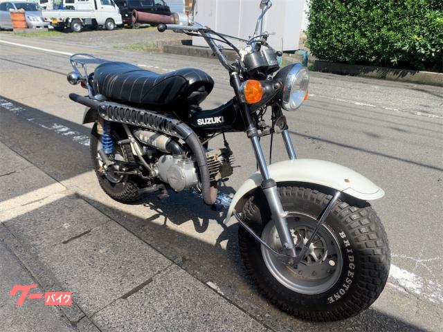 スズキ バンバン90 リヤキャリア付き ホワイト／グリーンオリジナル