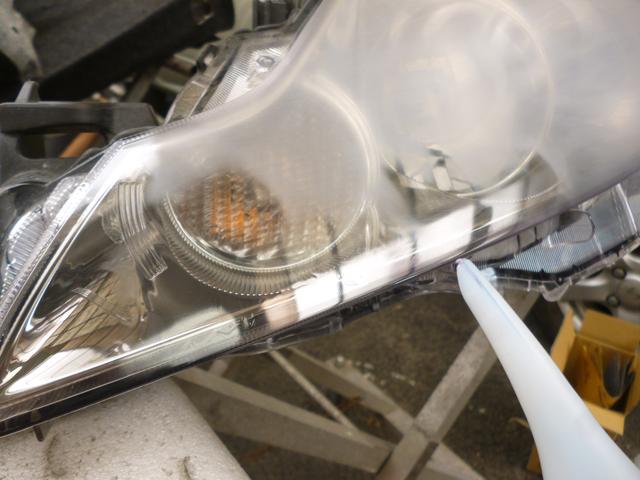 トヨタ エスティマ ACR50 ヘッドライト クリーニング スチーマー