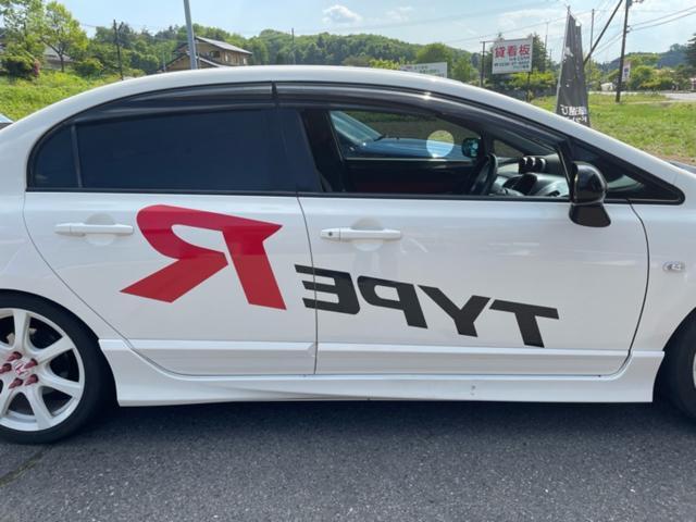 ホンダ シビックタイプR ステッカー製作 ステッカー貼込み オリジナル