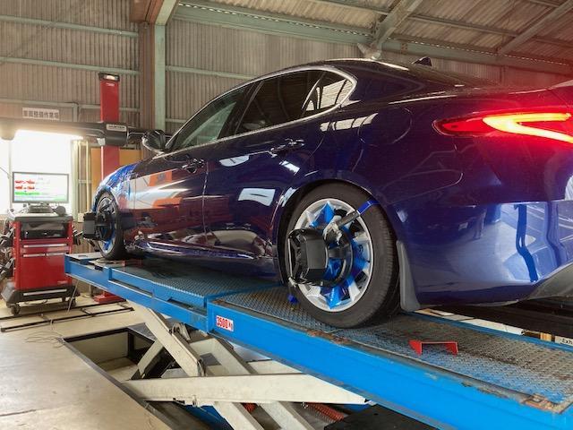 アルファロメオ ジュリア ダウンサス取付け ブッシュ1G締め 4輪