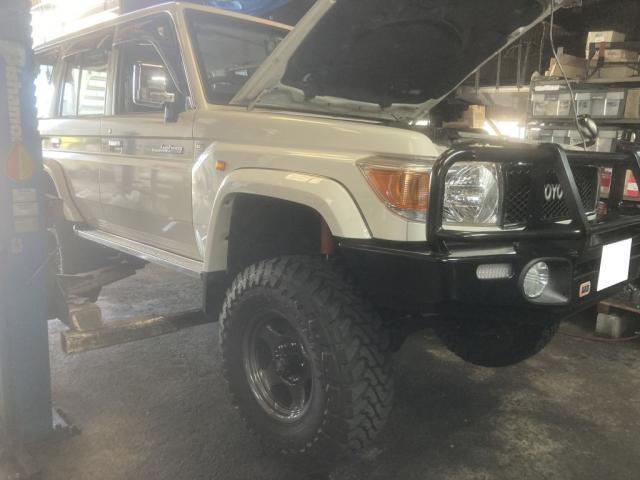 平成27年式 GRJ76 ランクル76 サクソン製マフラー＆フロントパイプ