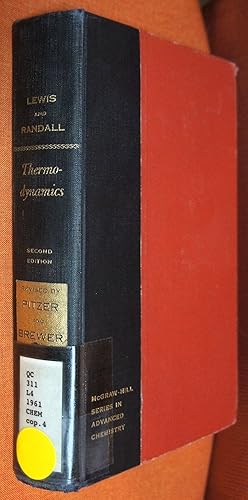 THERMODYNAMICS LEWIS AND RANDALL 中古本 Thermodynamics (Dover