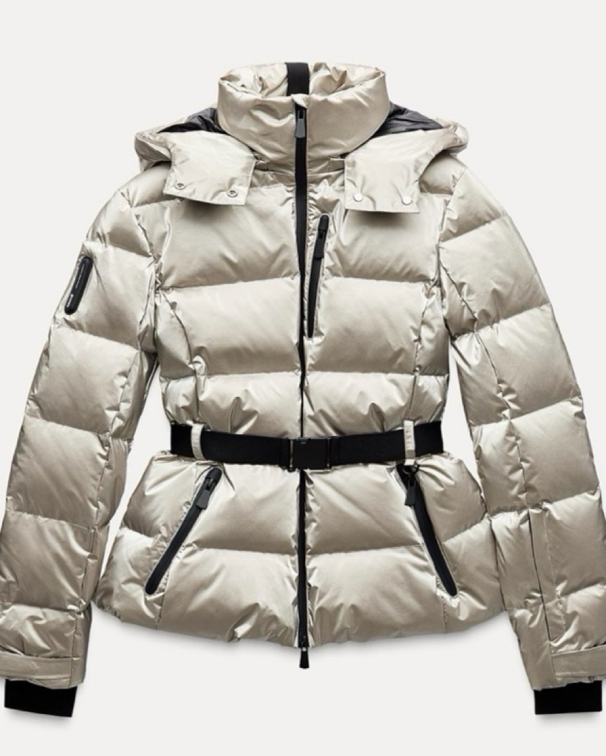 Recco Technology Zara Ski Down Jacket by Zara - Pickle