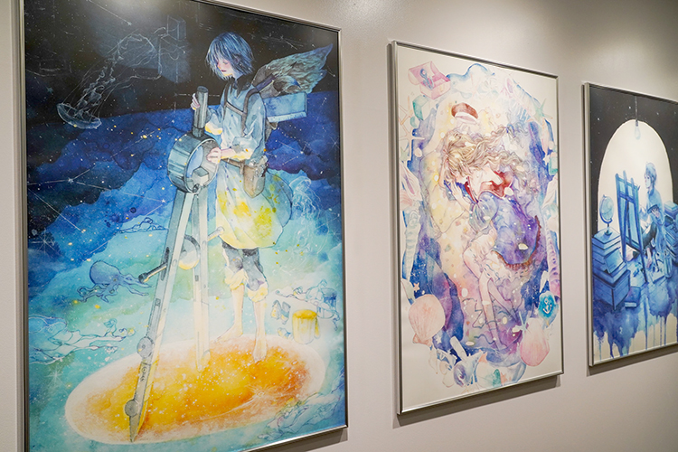 美しい水彩で「光」を描く。イラストレーター・芦屋マキ作品展示中です