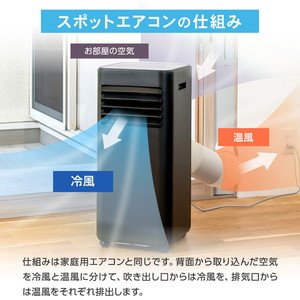 MAXZEN MSC-MT23-BK [スポットエアコン (5～9畳用)] | 激安の新品・型