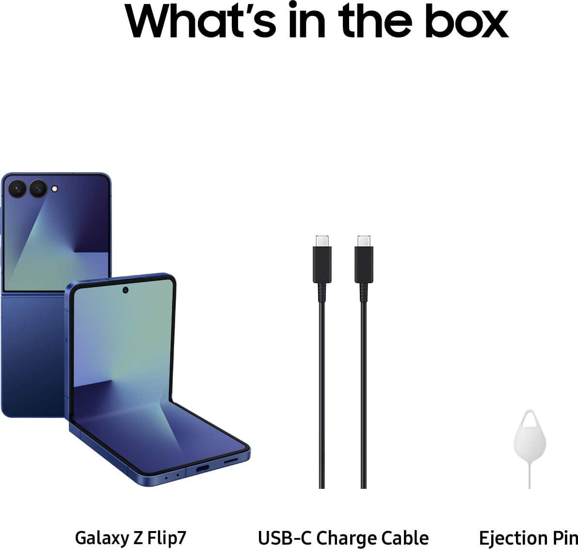 Samsung Galaxy Z Flip7 512GB (Unlocked) Blue Shadow SM-F766UDBEXAA