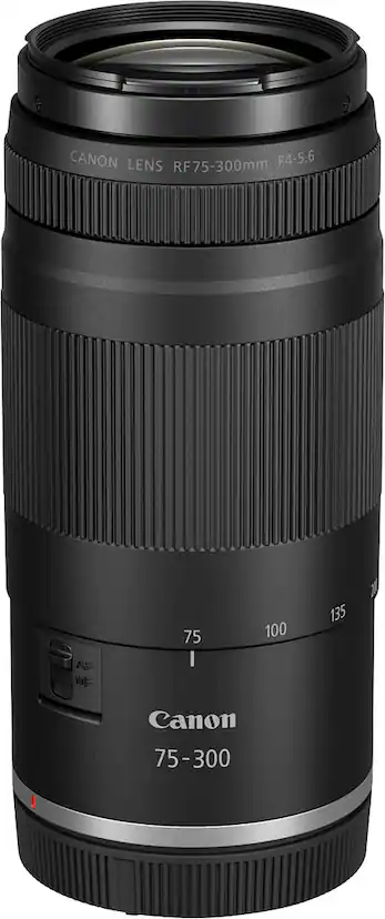 Canon RF75 300mm F4 5.6mm Telephoto Zoom Lens for EOS R Series