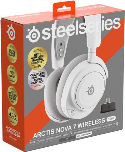 SteelSeries Arctis Nova 7 Gen 2 Wireless Over The Ear Multi Gaming