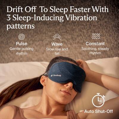 Therabody SleepMask Ultra Comfortable 100% Blackout Eye Mask With