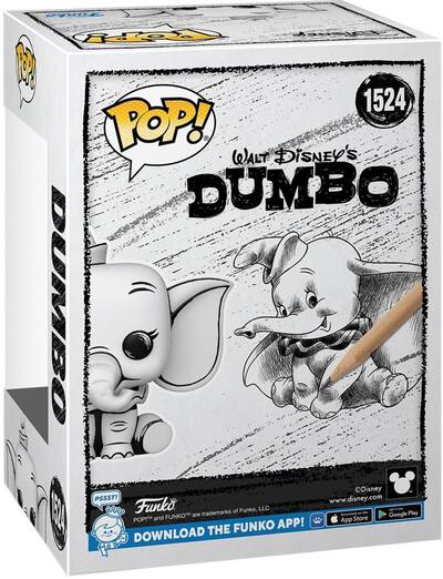 Funko POP! Disney: Sketched Dumbo COLLECTIBLES Multicolor