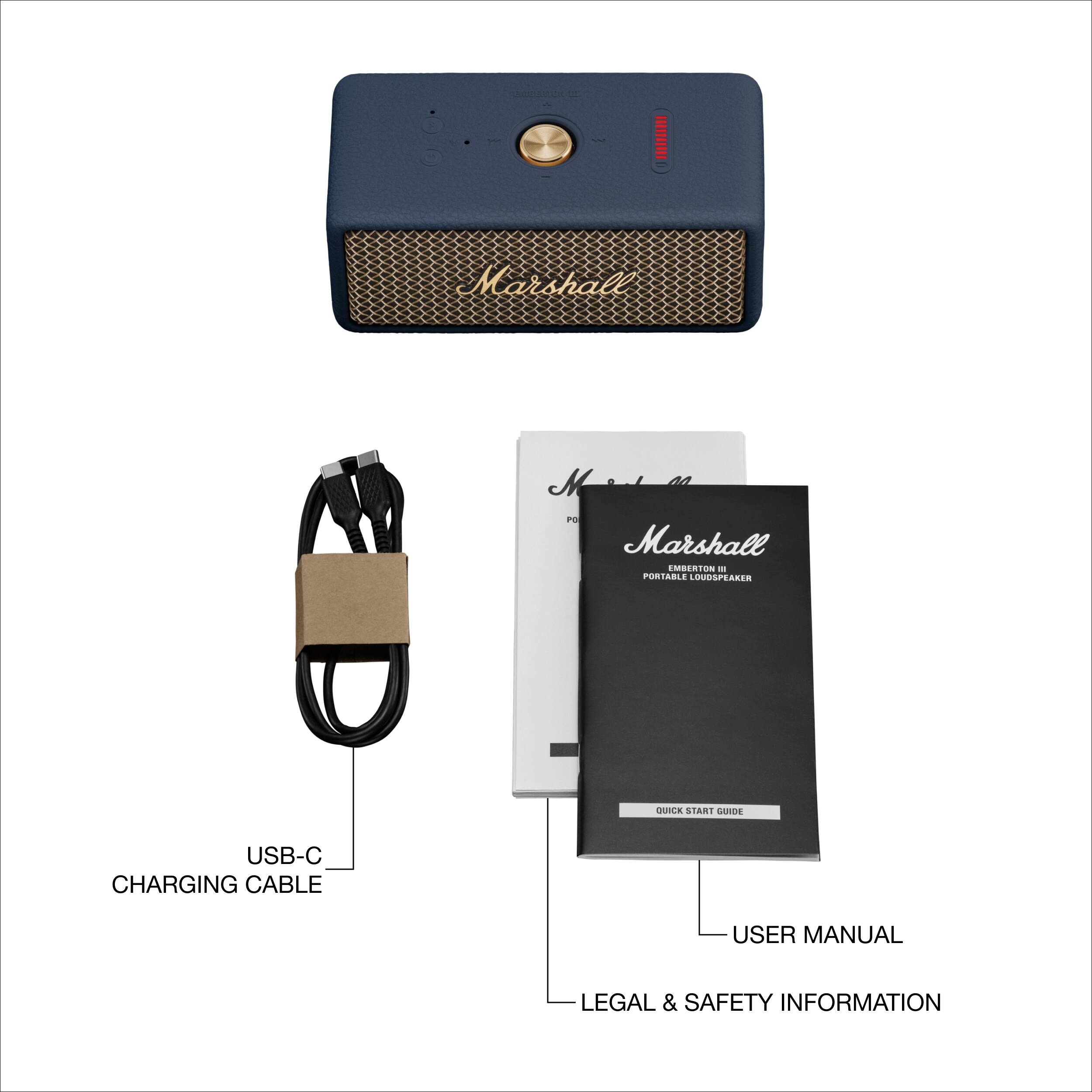 Marshall Emberton III Portable Bluetooth Speaker with Rugged