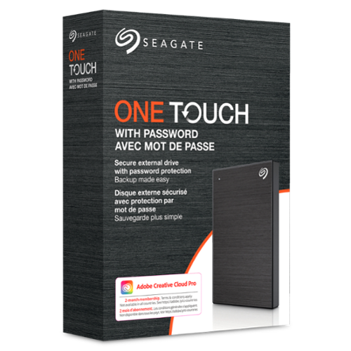 Seagate One Touch with Password 2TB External USB 3.0 Portable Hard