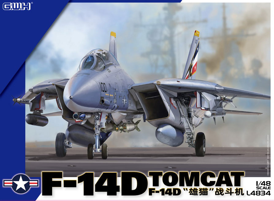 L4834 1/48 アメリカ海軍 F-14D 艦上戦闘機 – ピットロード