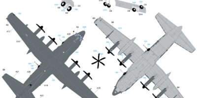 L1012 1/144 AC-130J ゴーストライダー ガンシップ – ピットロード