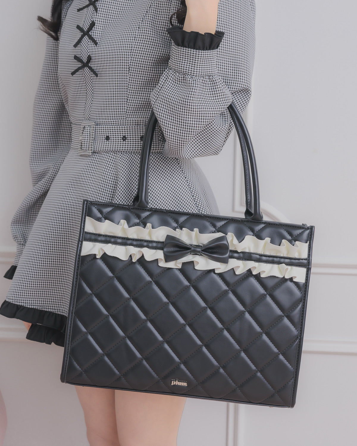 フロントフリルキルティングトート – pium