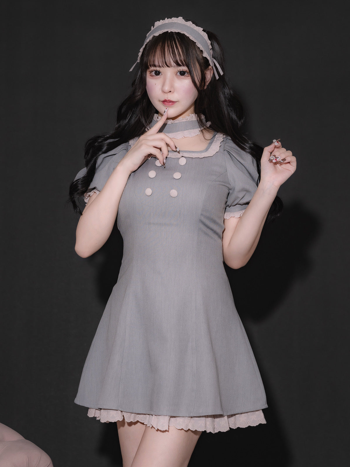 コットンフリルチョーカードールワンピース – pium