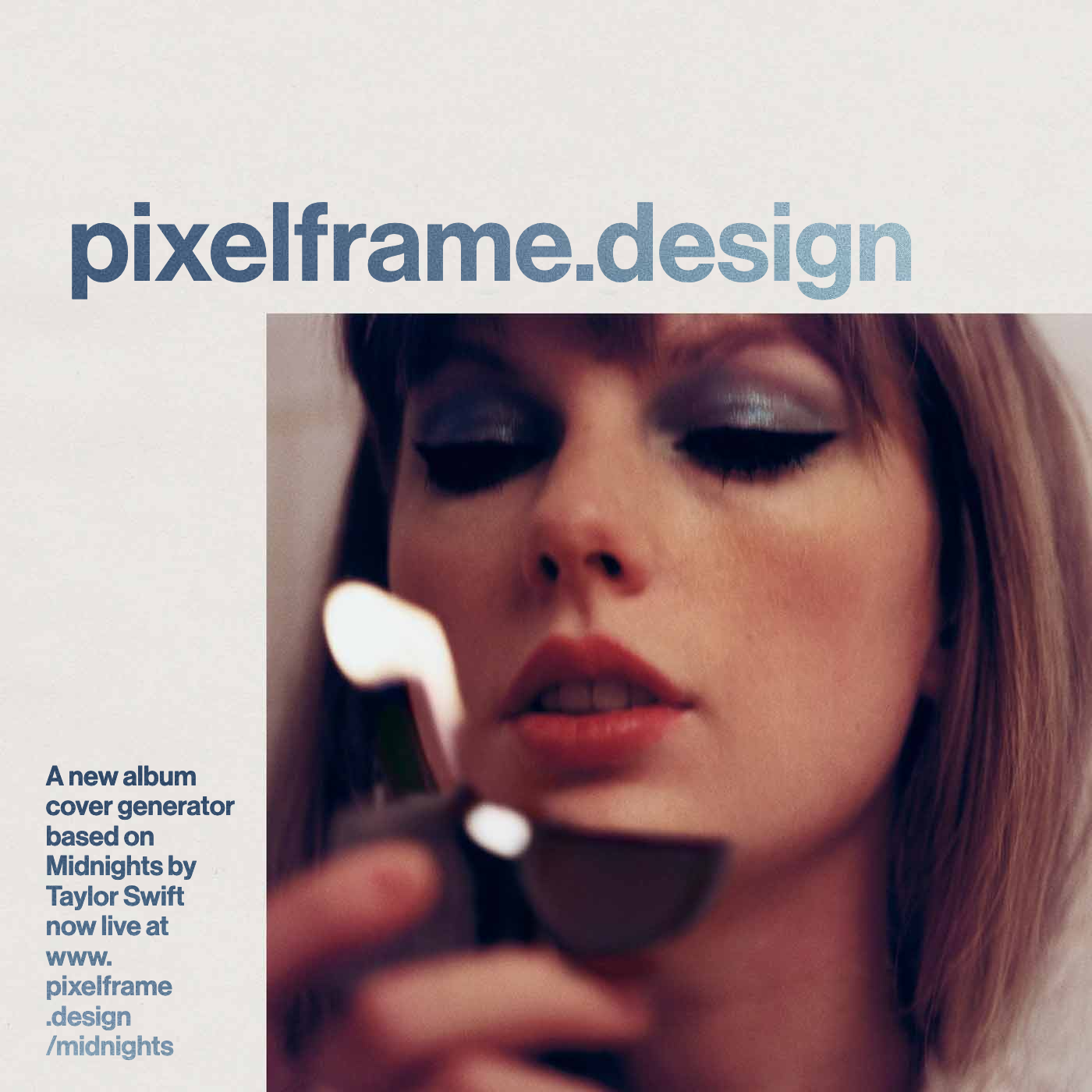 Midnights Taylor Swift Album Cover Generator