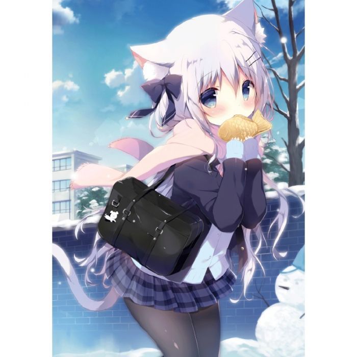 サイン入り複製原画「つららちゃん登校中」（A2） | pixiv WAEN GALLERY