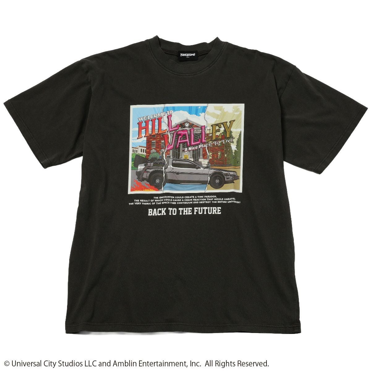 BACK TO THE FUTURE】HILL VALLEY/Tシャツ(PONEYCOMB TOKYO