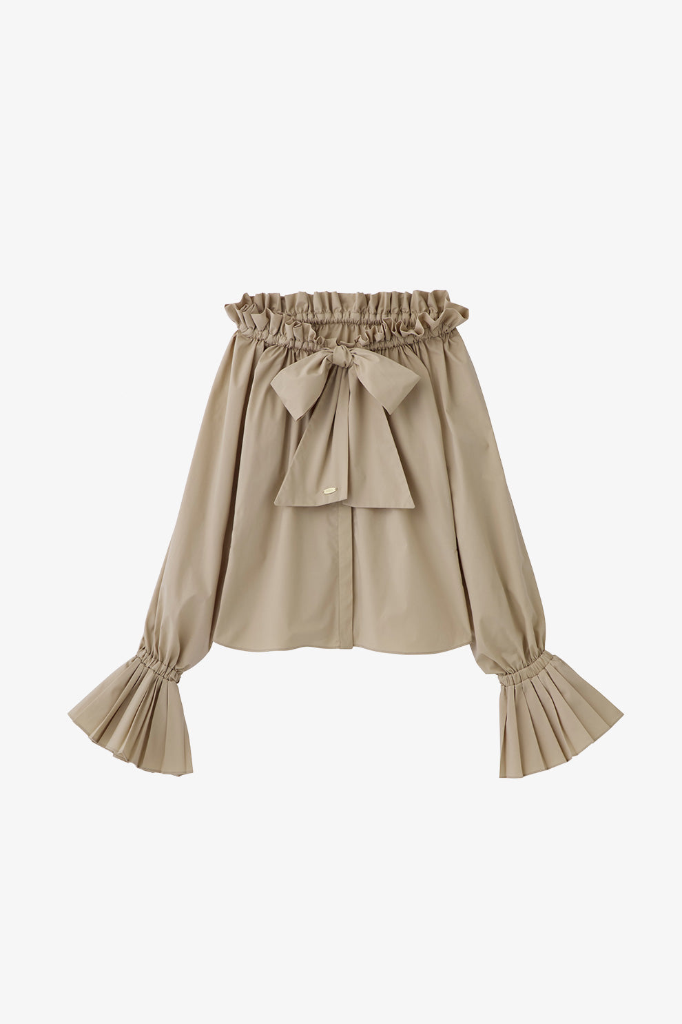 poláura プリーツリボン2WAYブラウス【1/25以降出品停止】 プリーツ