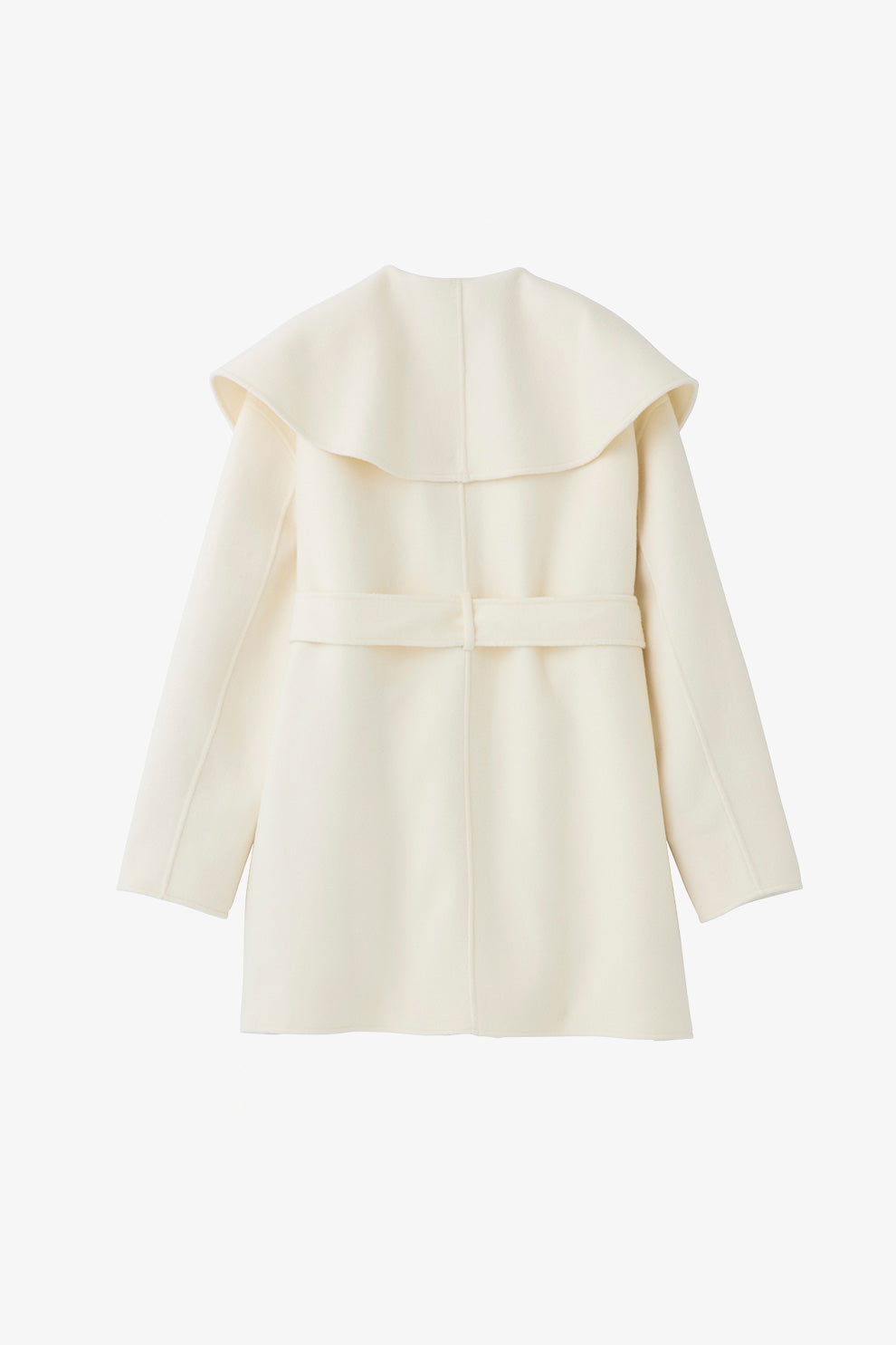 polaura ショールカラーウール ミドルコート ショールカラーウール