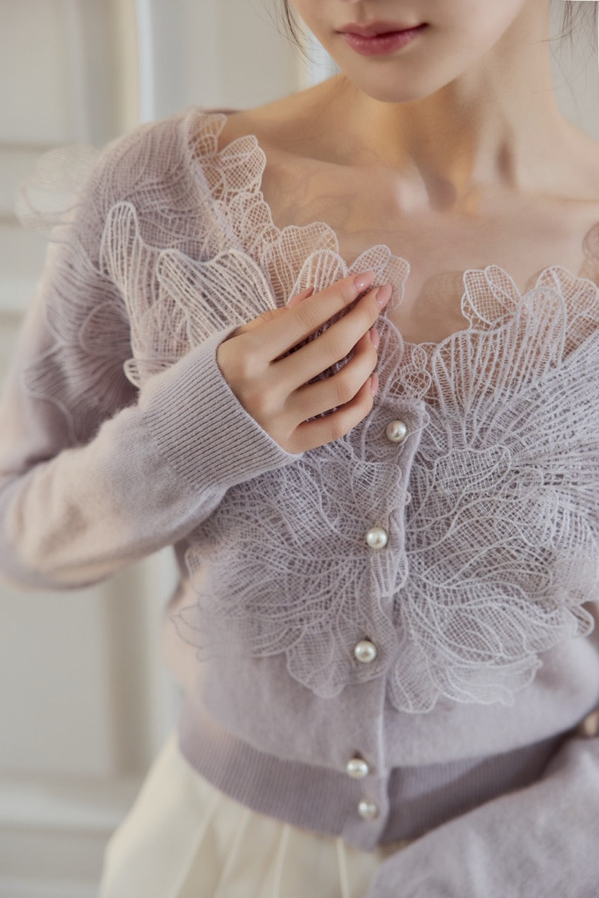 レースフリルカーディガン – poláura OFFICIAL ONLINE STORE