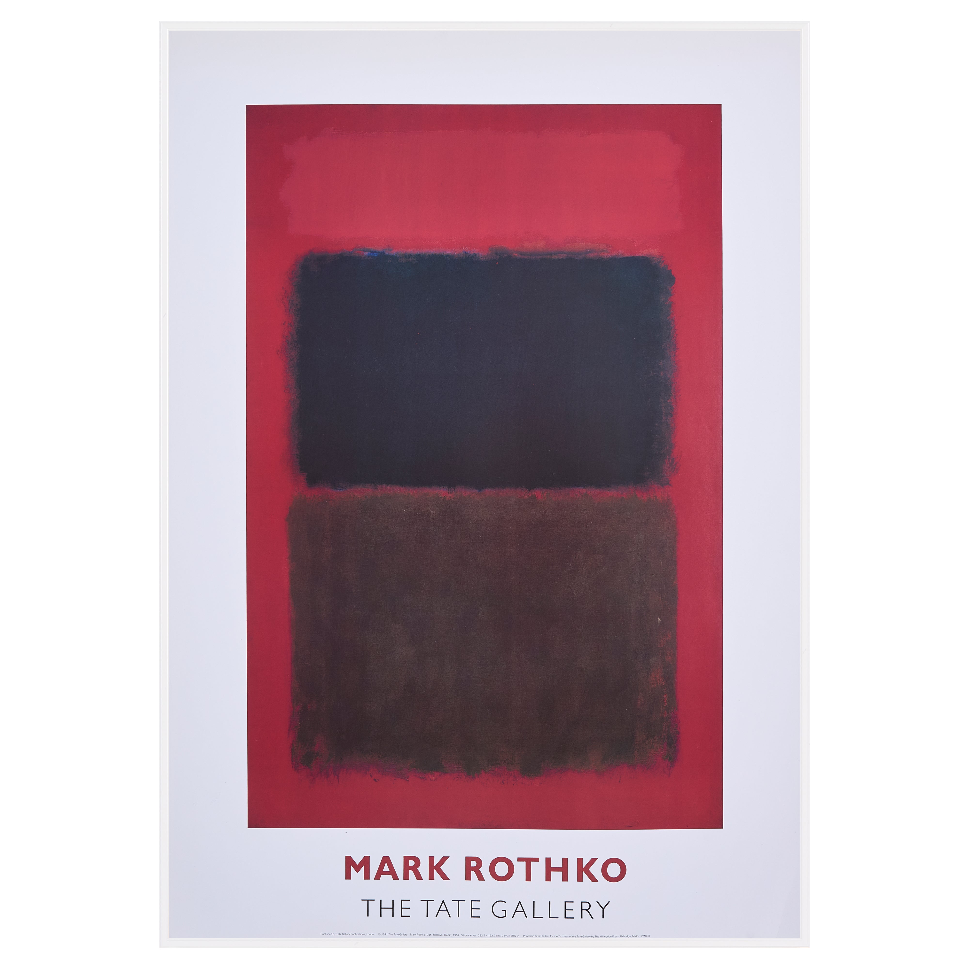 限定10枚】Mark Rothko - THE TATE GALLERY 1971 / マーク・ロスコ